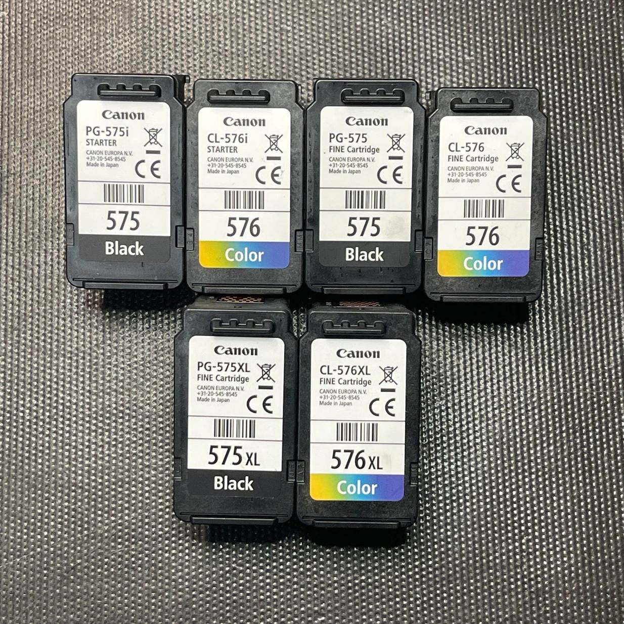 Ankauf leere Canon 575, Canon 576, Canon 575XL, Canon 576XL, Canon PG-575 CL-576 PG-575XL CL-576XL PG-575i Starter CL-576i Starter Druckerpatronen leer verkaufen