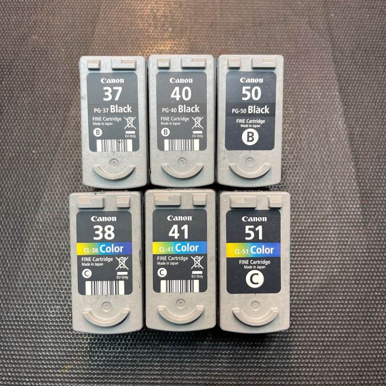 Ankauf leere Canon 37, Canon 38, Canon 40, Canon 41, Canon 50, Canon 51, Canon 52, Canon PG-37 CL-38 PG-40 CL-41 PG-50 CL-51 CL-52 Druckerpatronen leer verkaufen hier