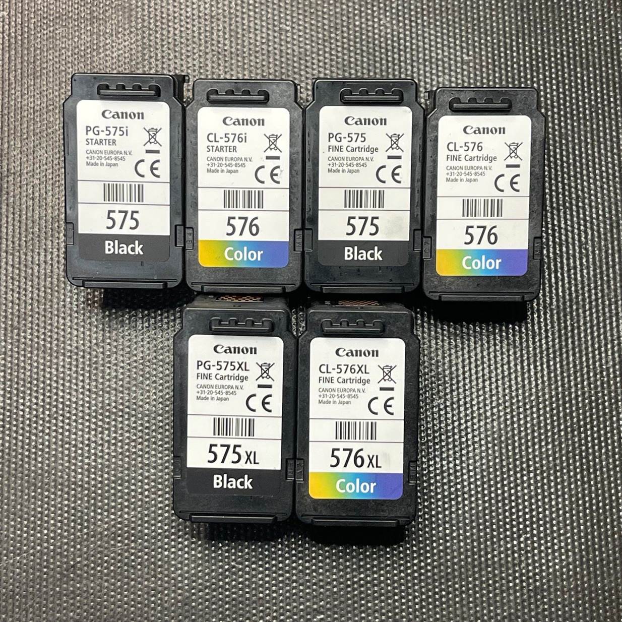 Ankauf leere Canon 575, 576, 575XL, 576XL, PG-575, CL-576, PG-575XL, CL-576XL, 575i Starter 576i Starter Druckerpatronen leer verkaufen